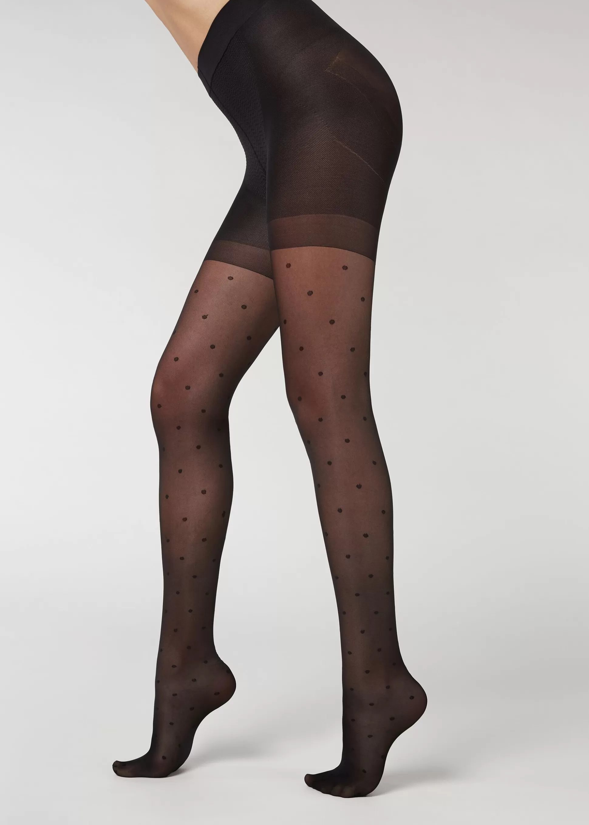 Calzedonia Collants Modeladores Com Bolinhas | Collants Transparentes