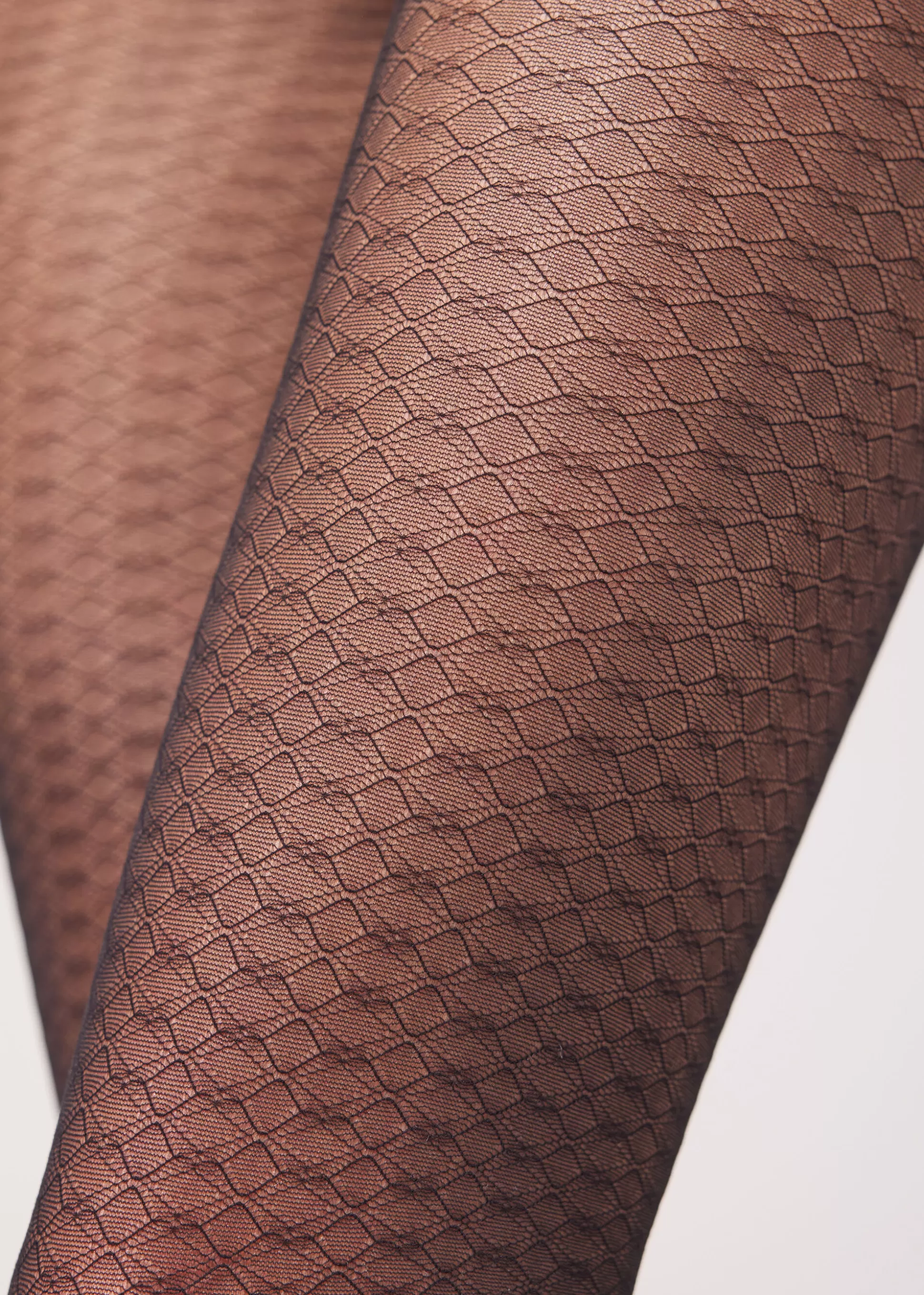 Calzedonia Collants Transparentes 20 Den Com Padrão Geométrico | Collants Fantasia