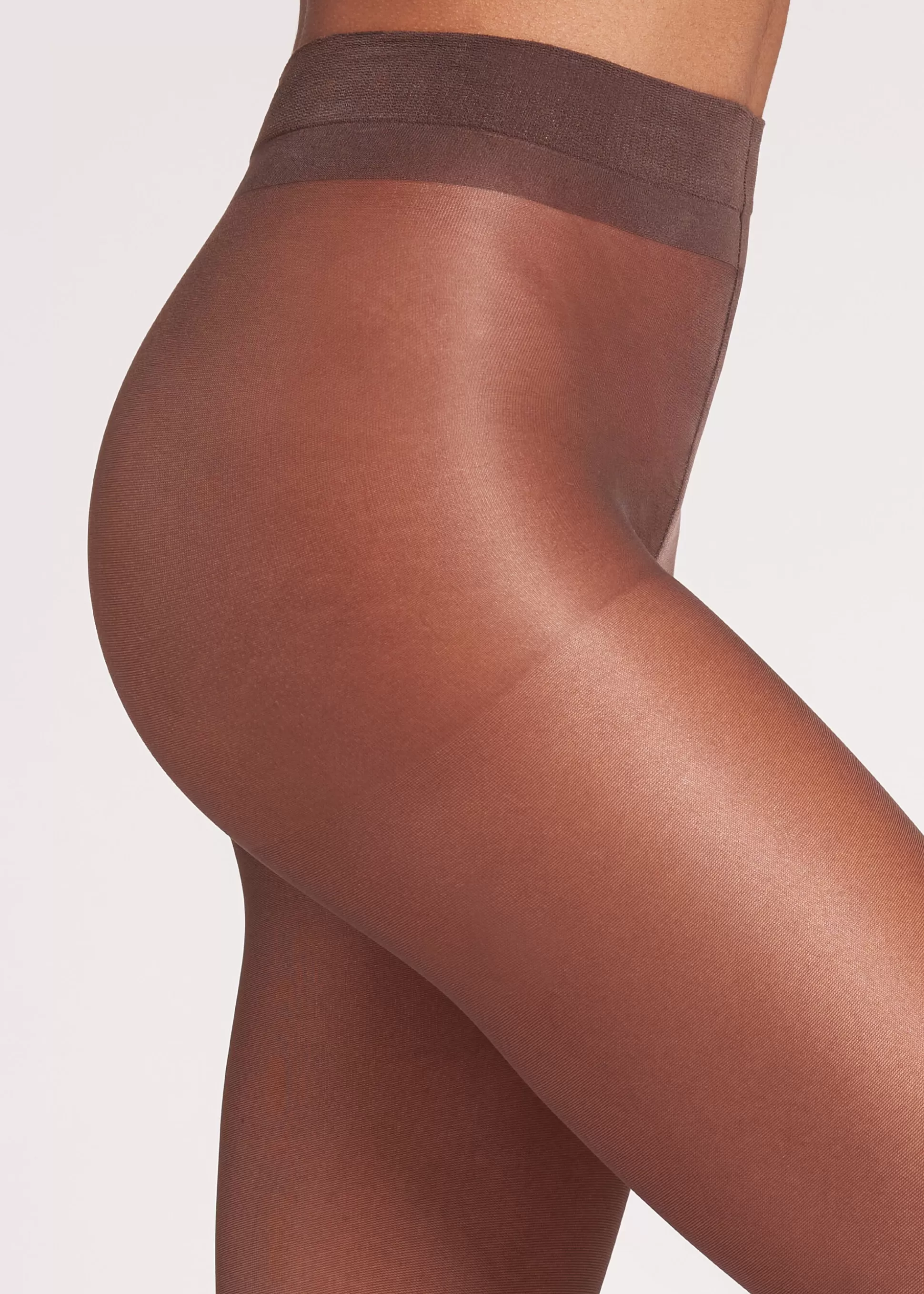 Calzedonia Collants Transparentes Modeladores Com Cintura Adelgaçante 30 Den | Collants Transparentes