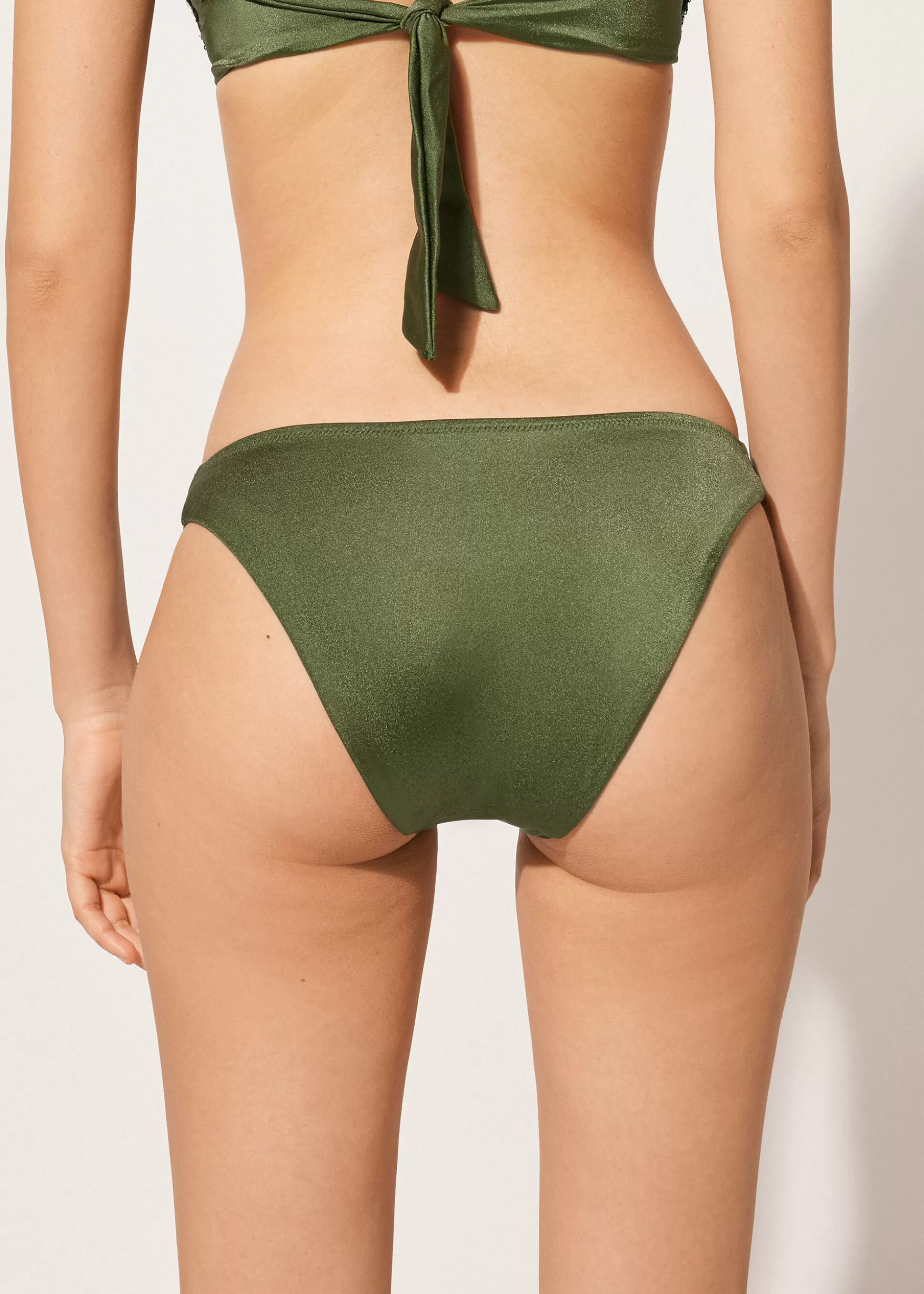 Calzedonia Cueca De Biquíni Com Lantejoulas Glowing Surface | Cuecas Biquíni