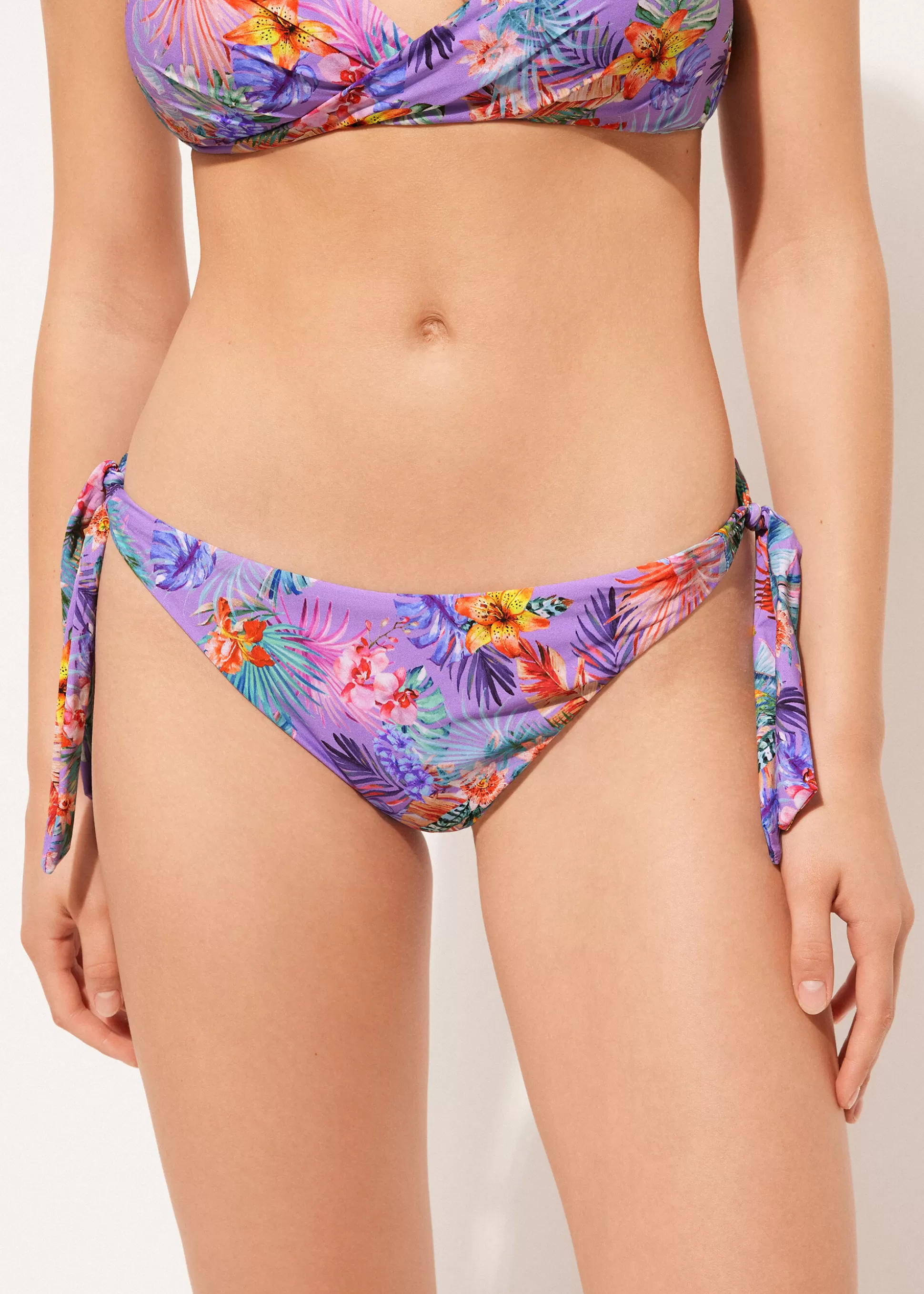 Calzedonia Cueca De Biquíni Com Laços Fairy Jungle | Biquínis | Cuecas Biquíni