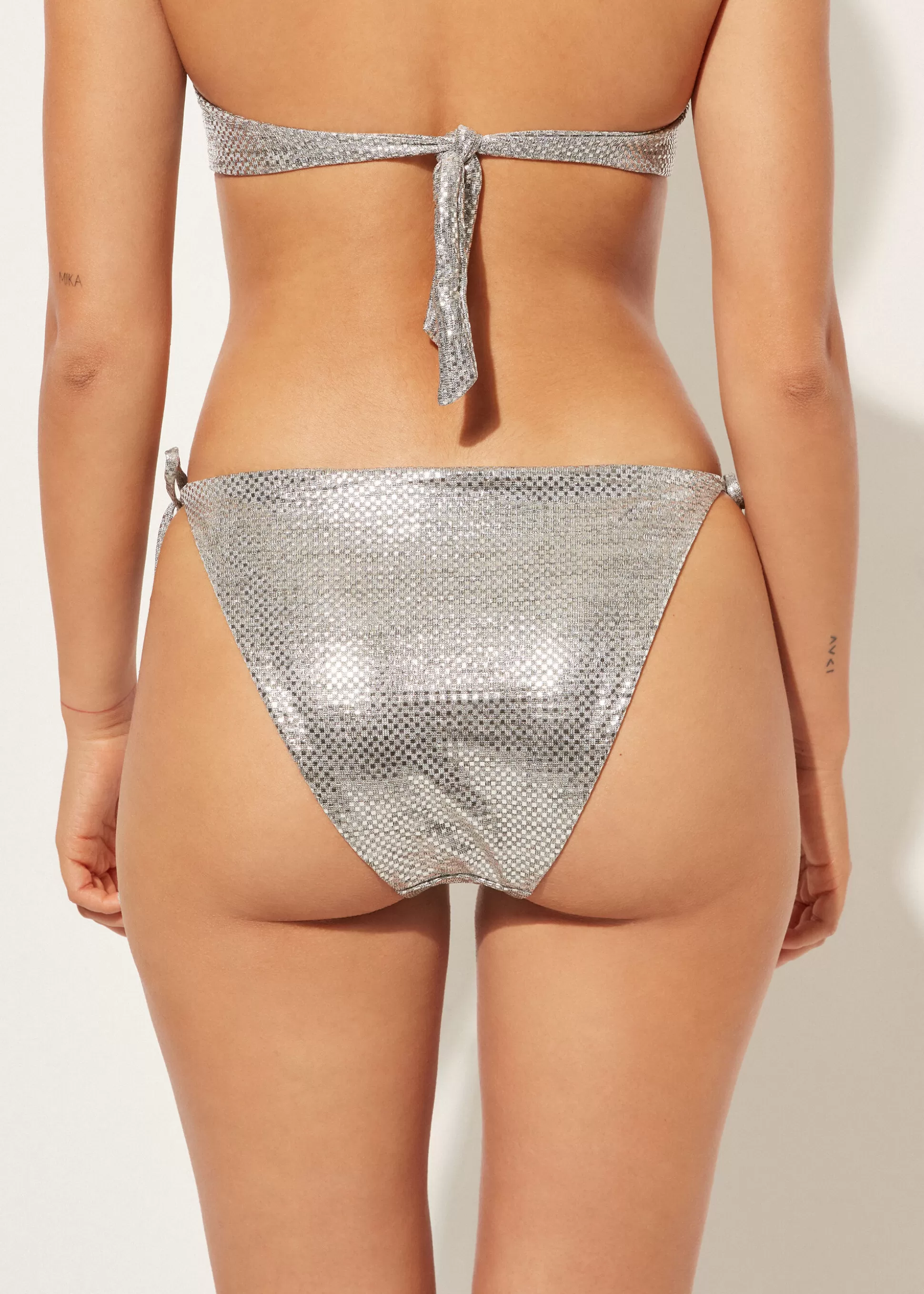 Calzedonia Cueca De Biquíni Com Laços Light Reflections | Biquínis | Cuecas Biquíni