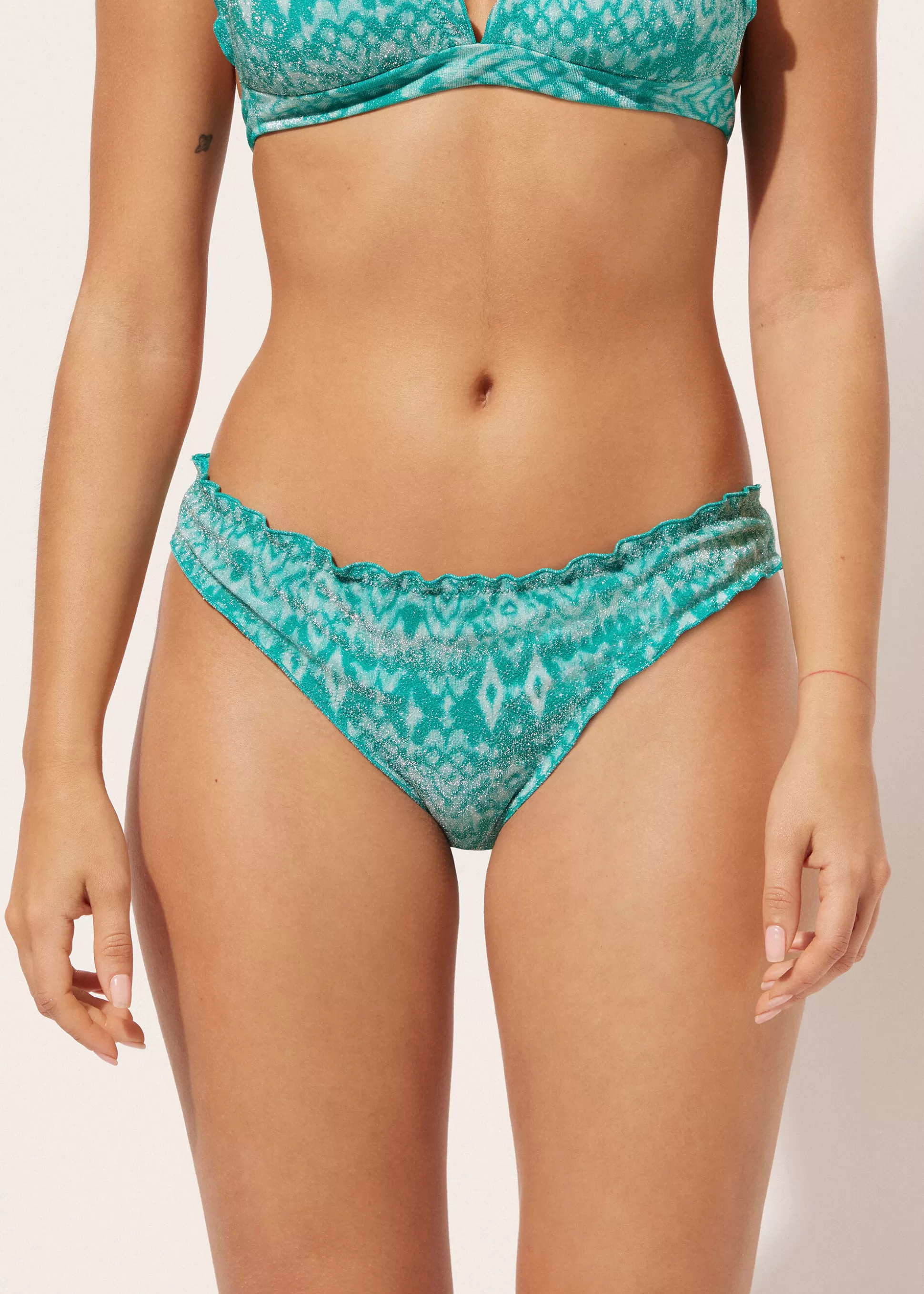 Calzedonia Cueca De Biquíni Ethnic Island | Cuecas Biquíni