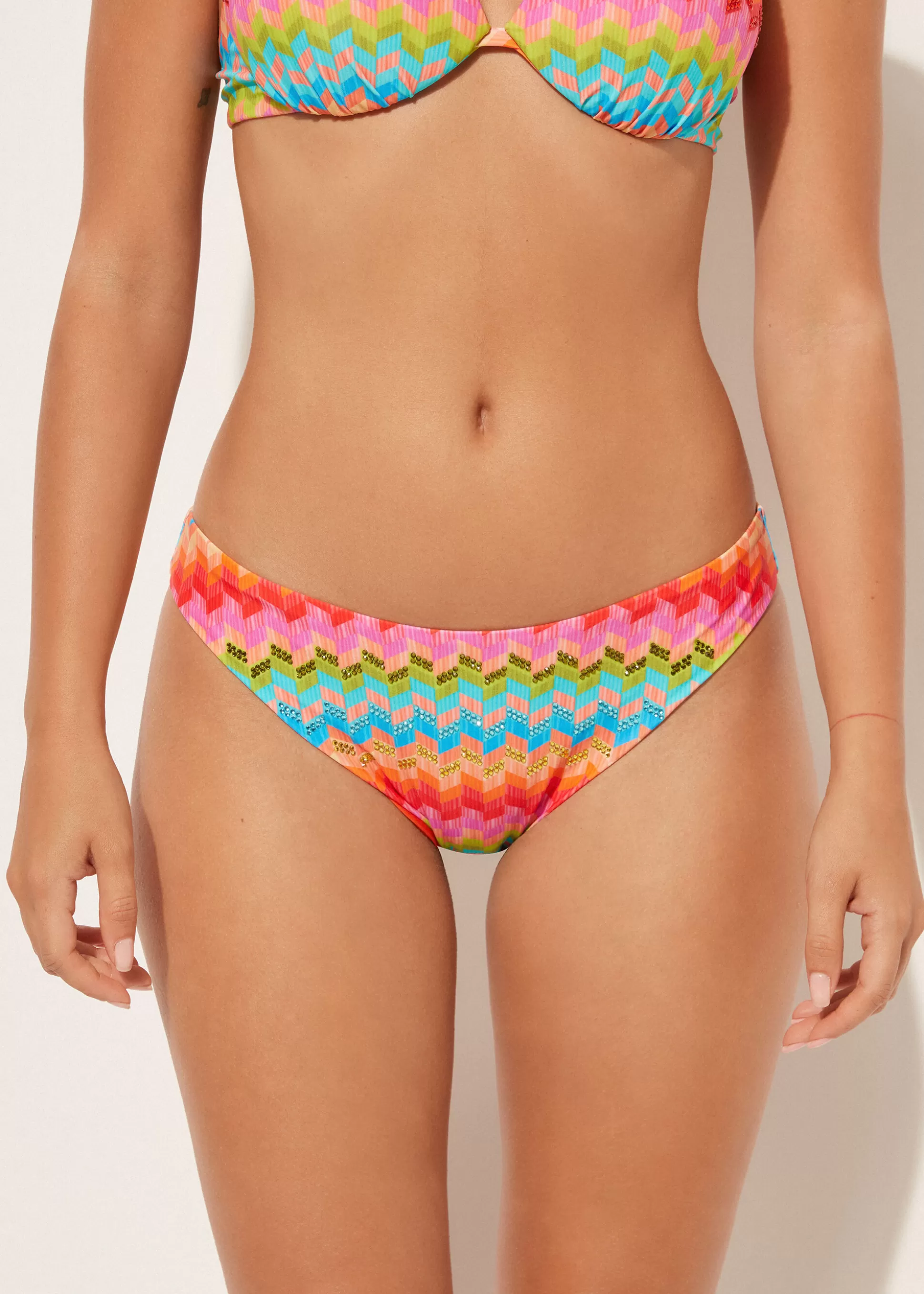 Calzedonia Cueca De Biquíni Rainbow | Biquínis | Cuecas Biquíni