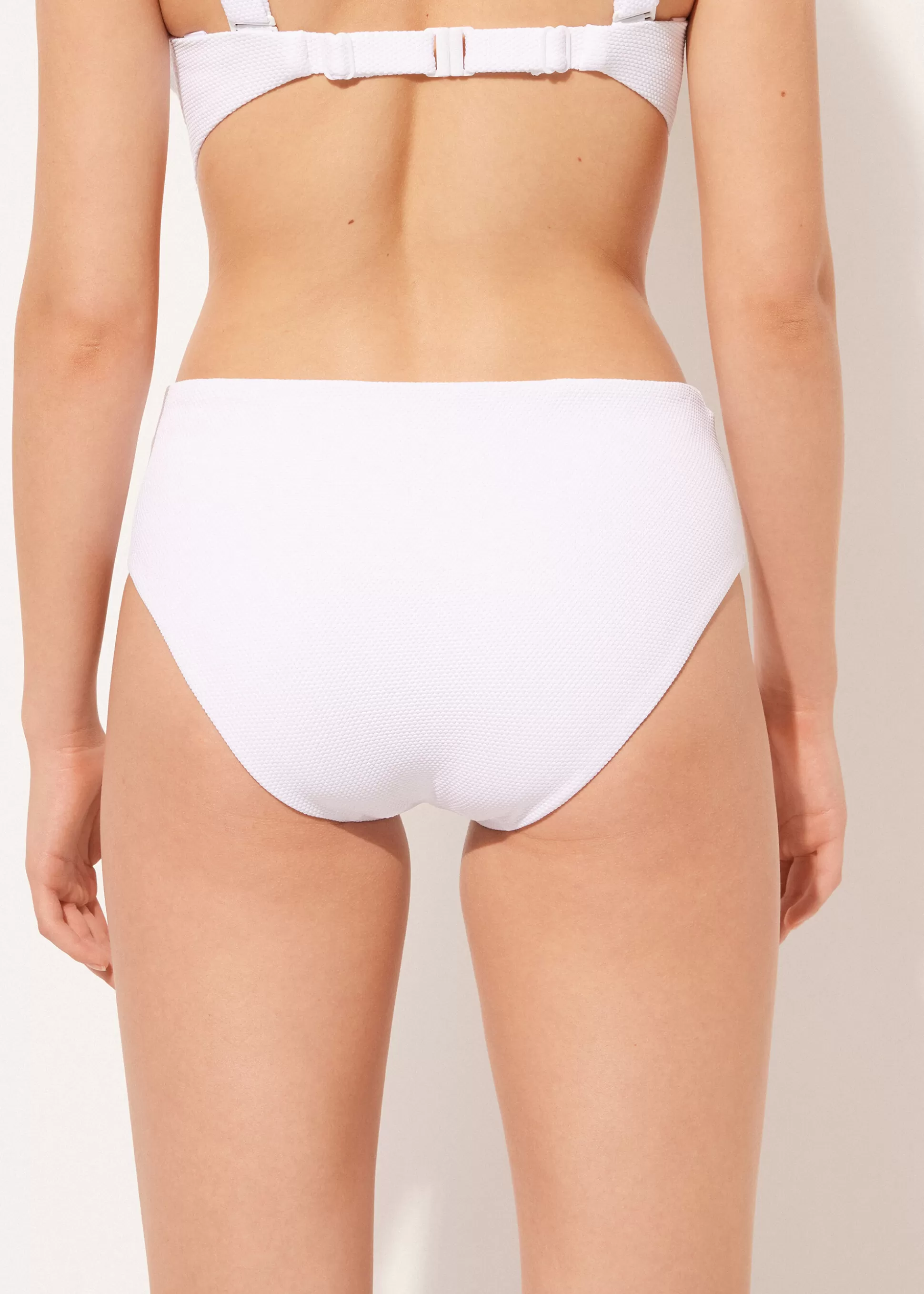 Calzedonia Cueca De Biquíni Subida Adelgaçante Classic Piquet | Biquínis | Cuecas Biquíni