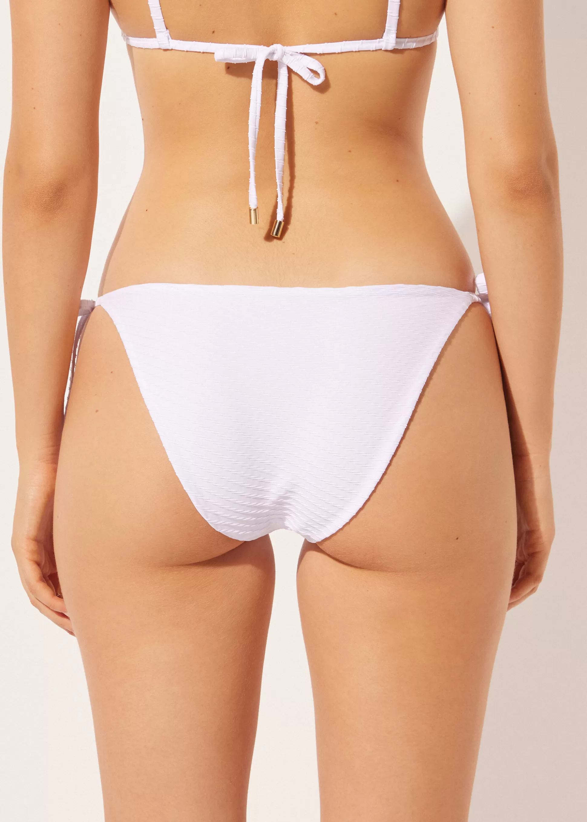 Calzedonia Cuecas De Biquíni Com Laços White Waves | Biquínis | Cuecas Biquíni