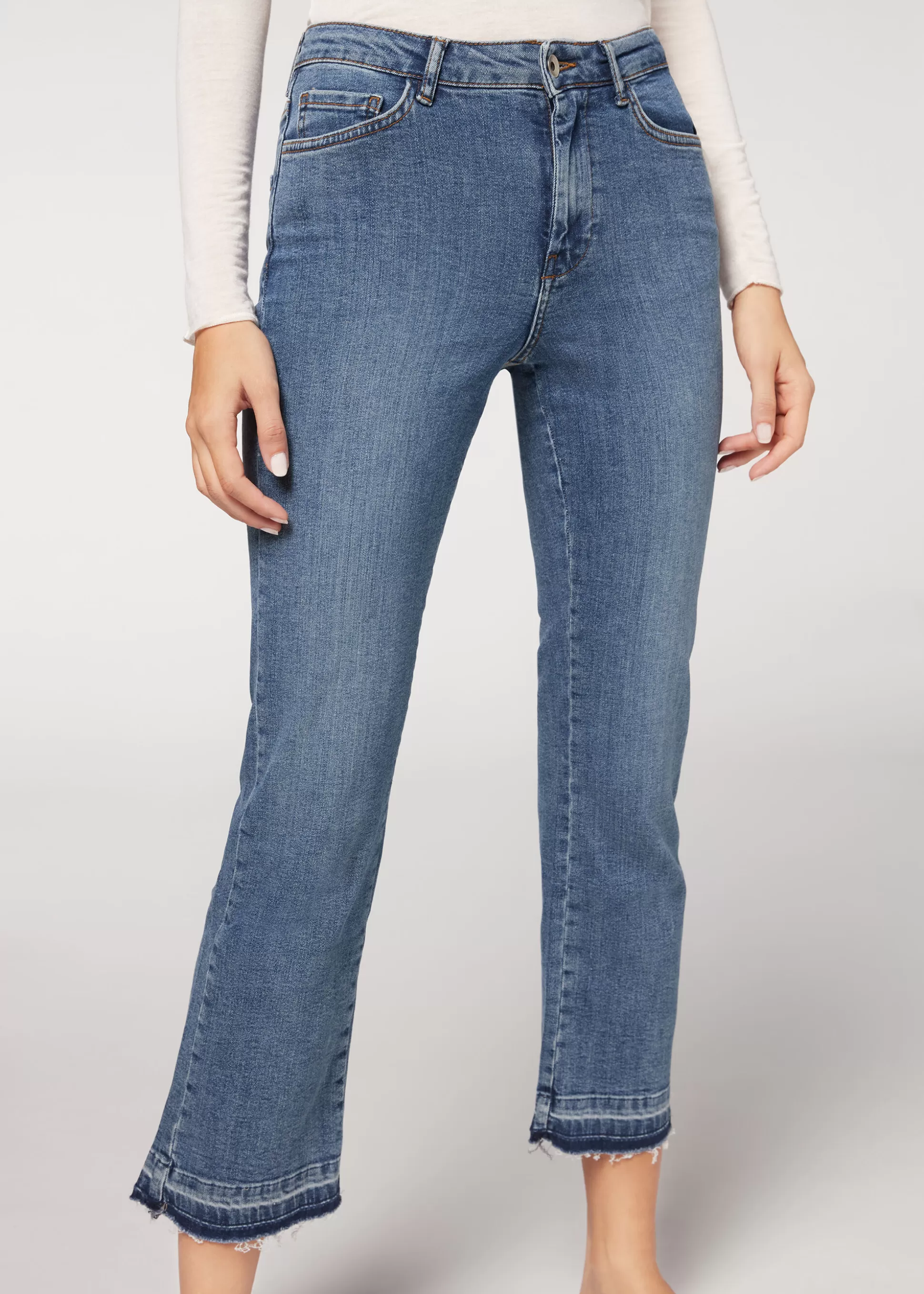 Calzedonia Jeans Cropped Flare | Jeans | Calças