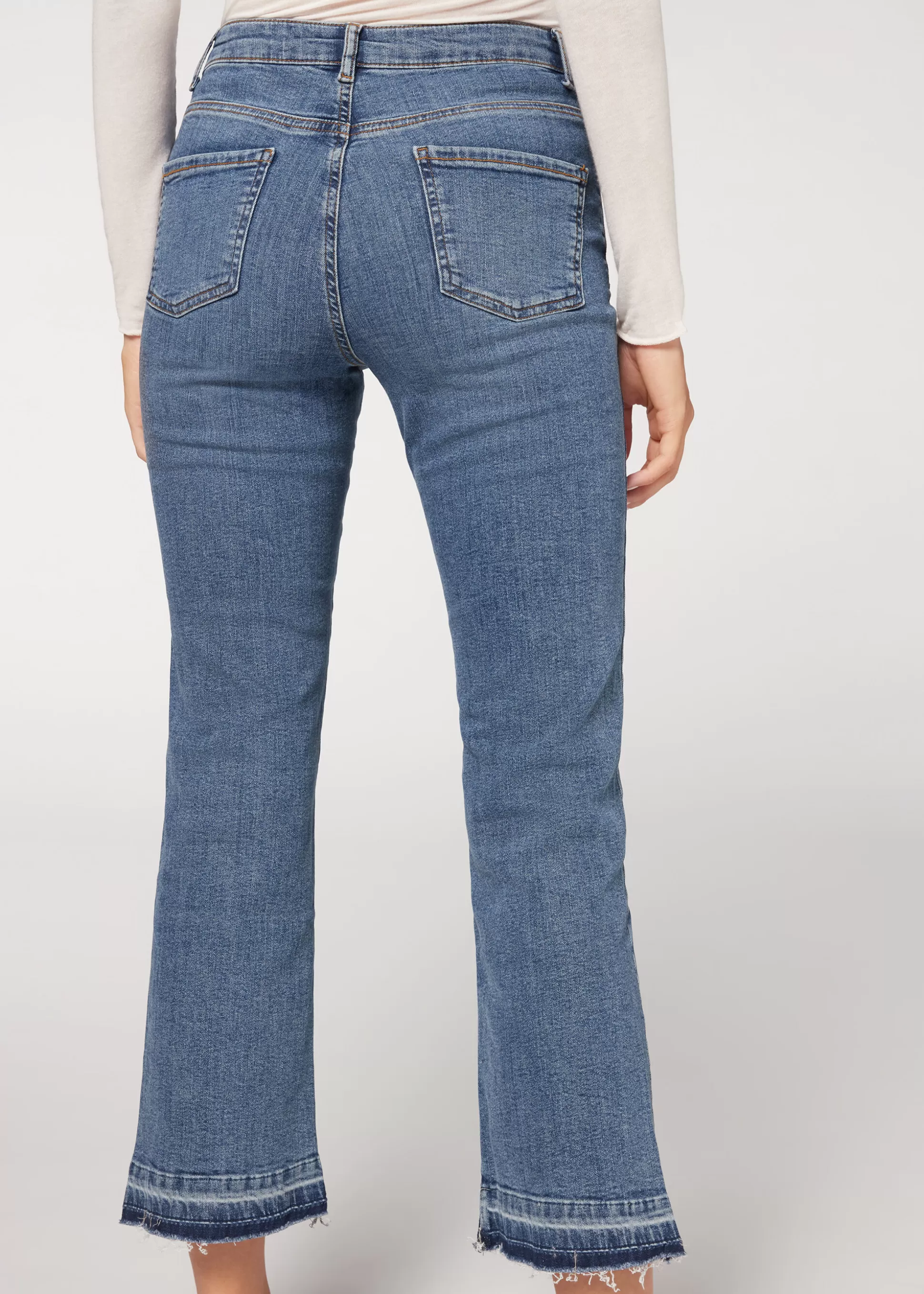 Calzedonia Jeans Cropped Flare | Jeans | Calças