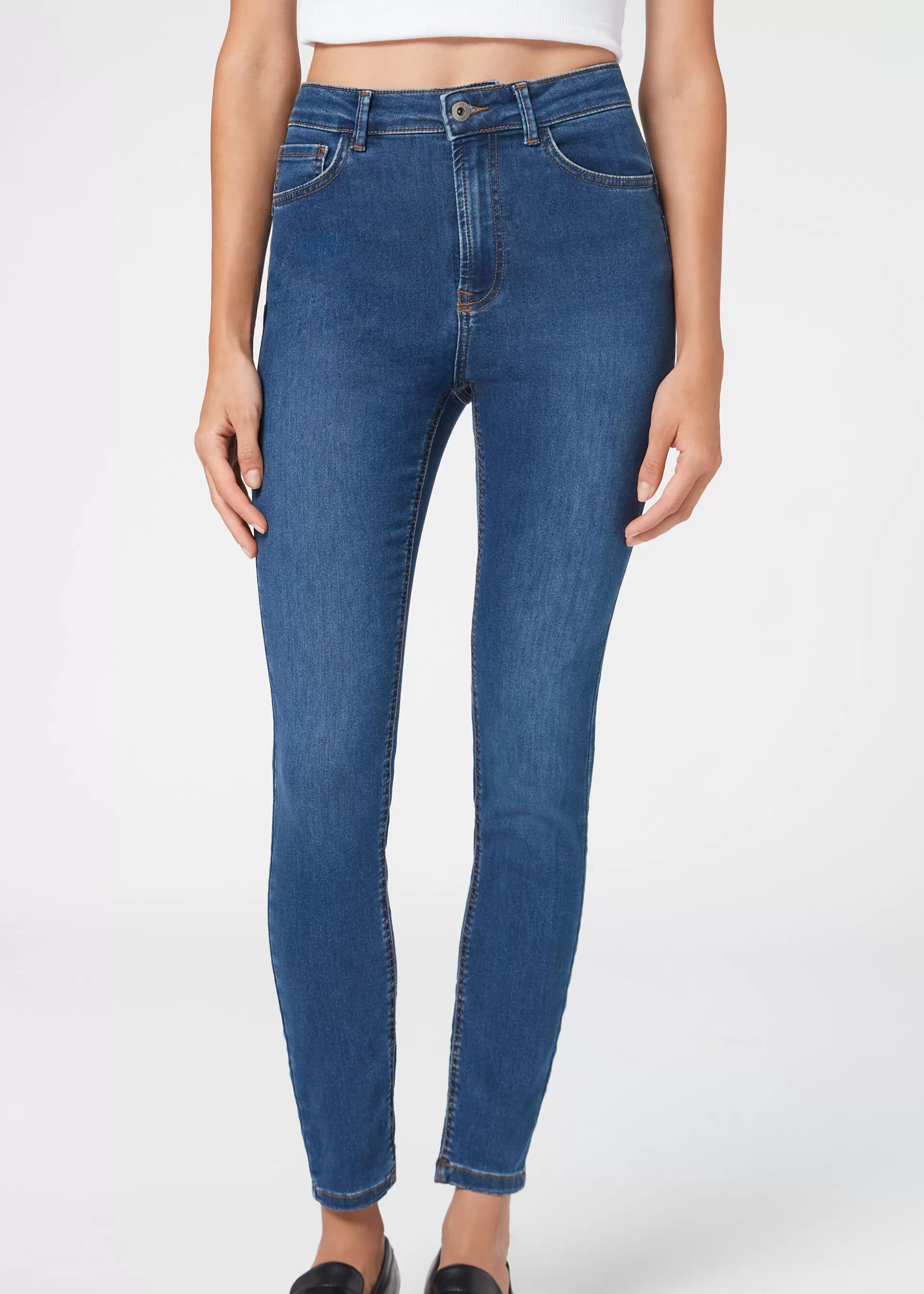 Calzedonia Jeans Push-up Skinny De Cintura Subida Soft Touch | Jeans