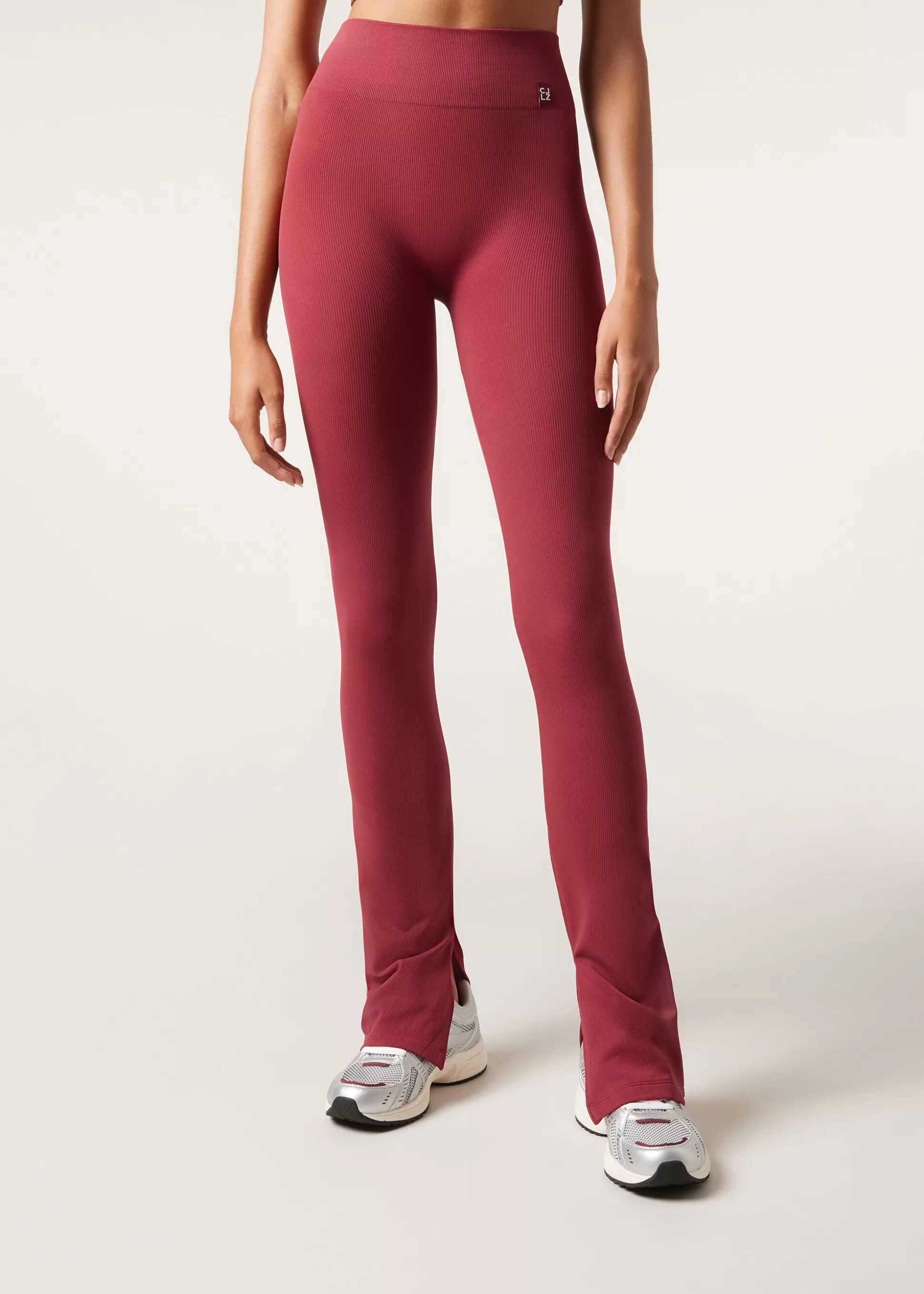 Calzedonia Leggings à Boca De Sino Com Racha Lateral | Leggings Leggings | Calças