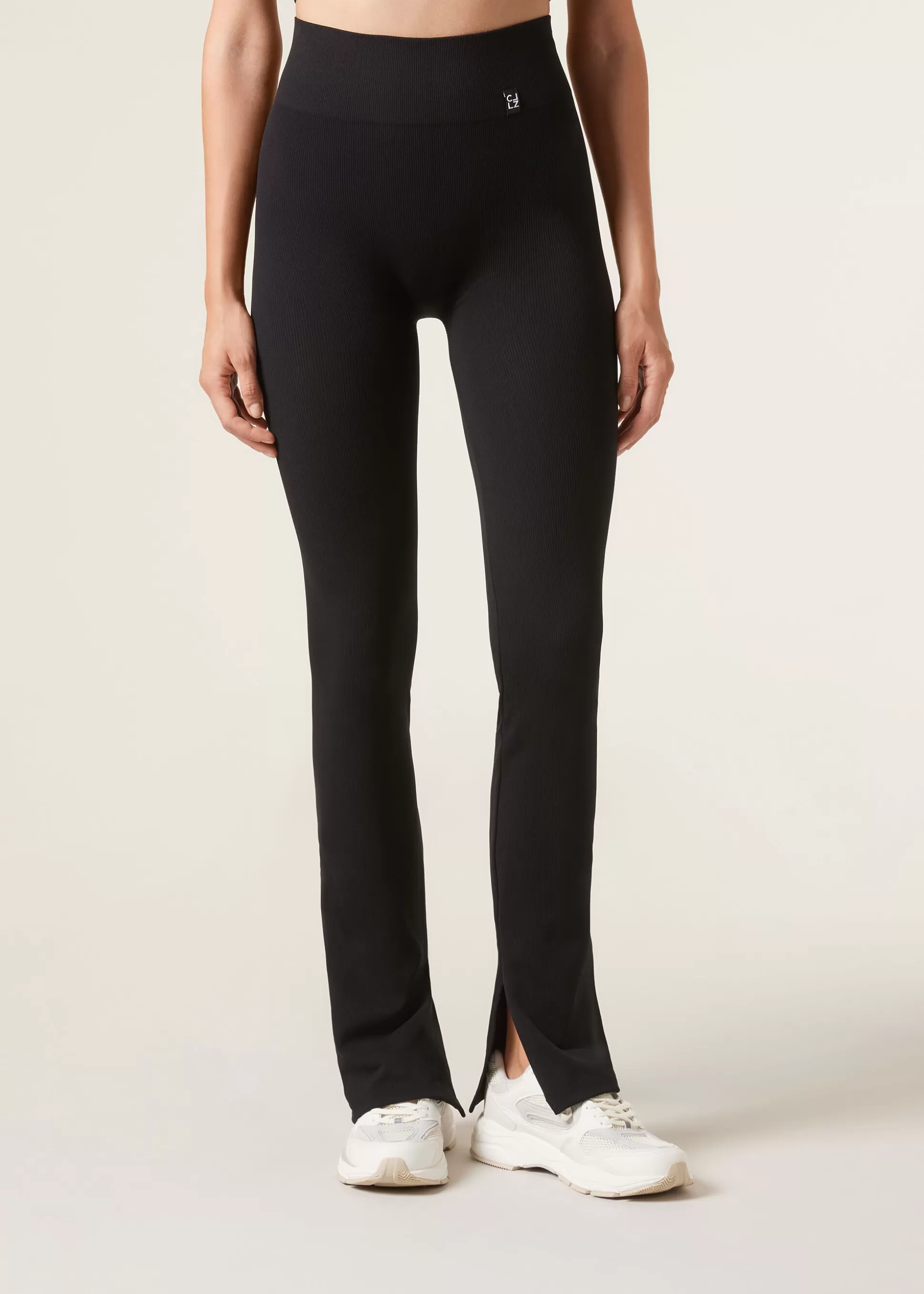 Calzedonia Leggings à Boca De Sino Com Racha Lateral | Leggings Leggings | Calças