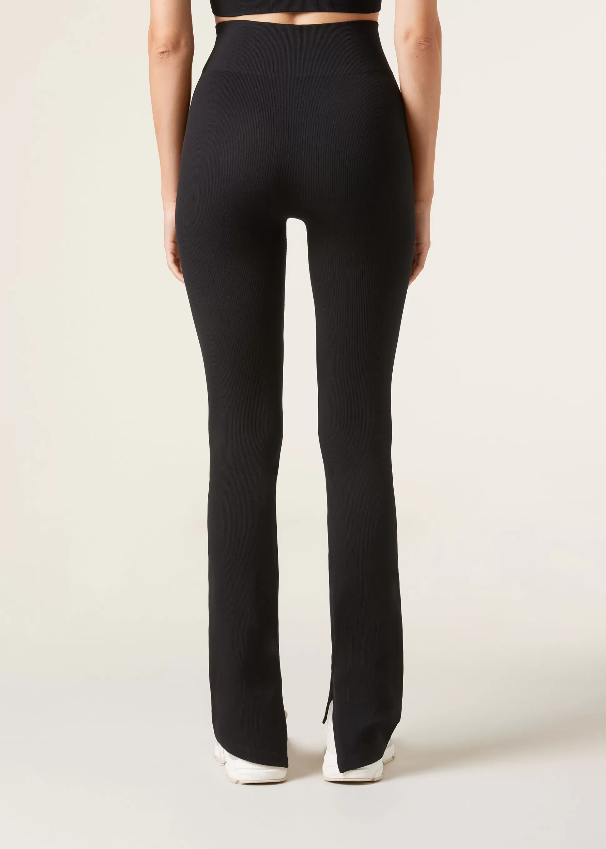 Calzedonia Leggings à Boca De Sino Com Racha Lateral | Leggings Leggings | Calças