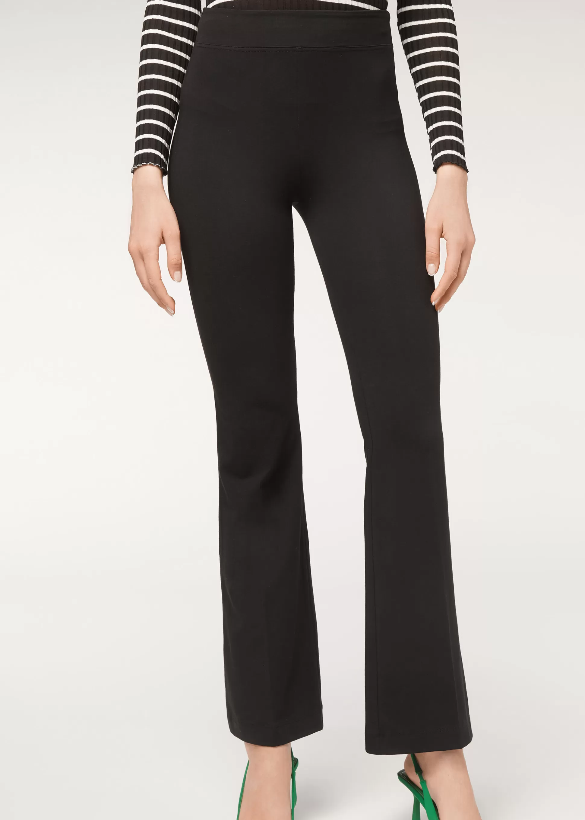 Calzedonia Leggings Boca De Sino Em Algodão Supima Ultra Light | Leggings