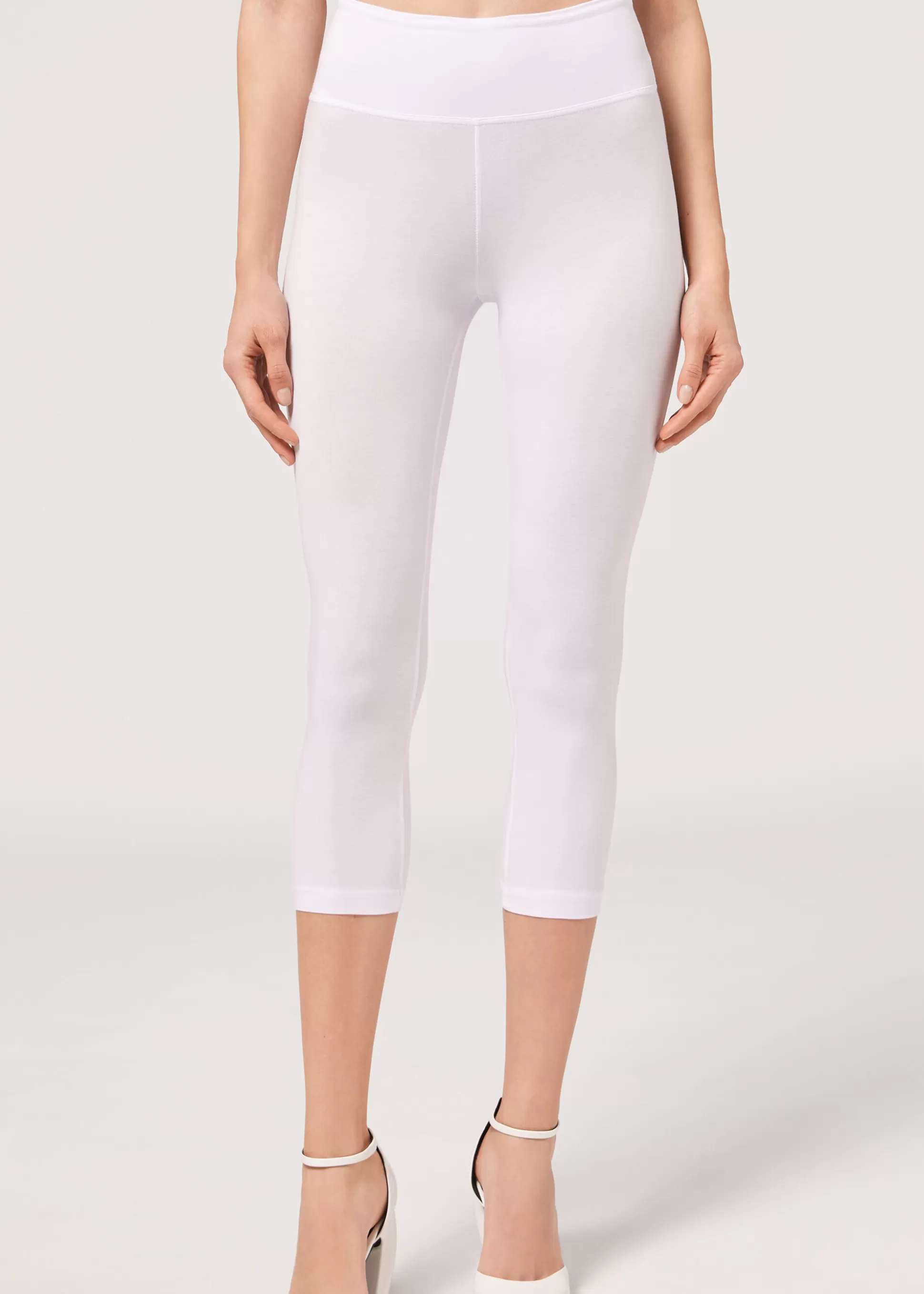 Calzedonia Leggings Capri Em Algodão Supima | Leggings Leggings | Leggings