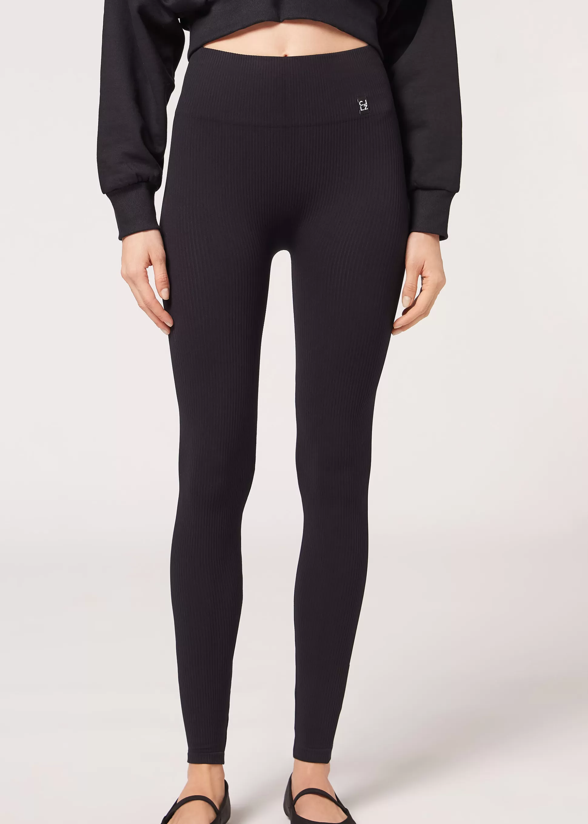 Calzedonia Leggings Desportivas Seamless Com Canelado Fino | Leggings Leggings | Leggings