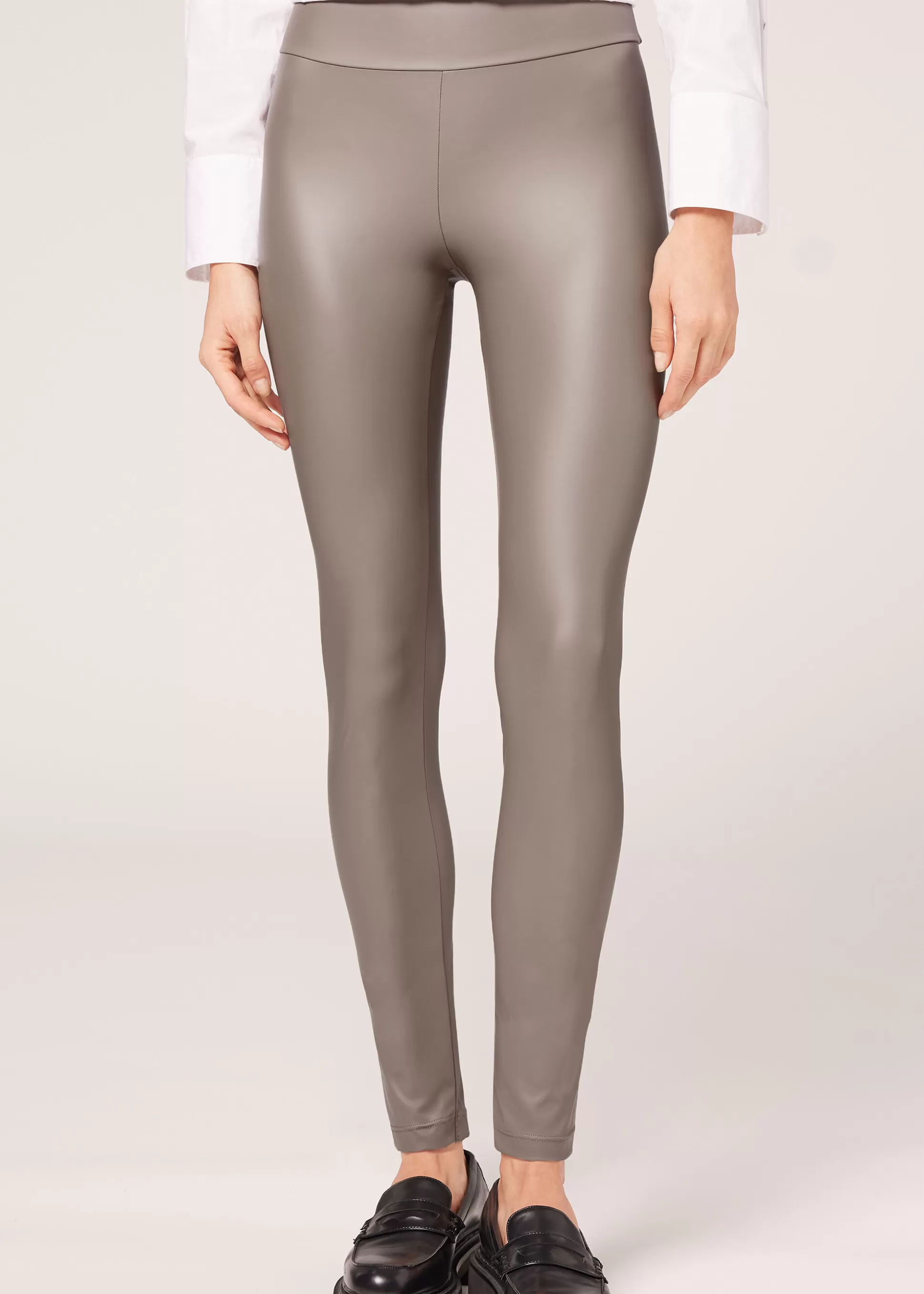 Calzedonia Leggins Efeito Couro | Calças | Leggings