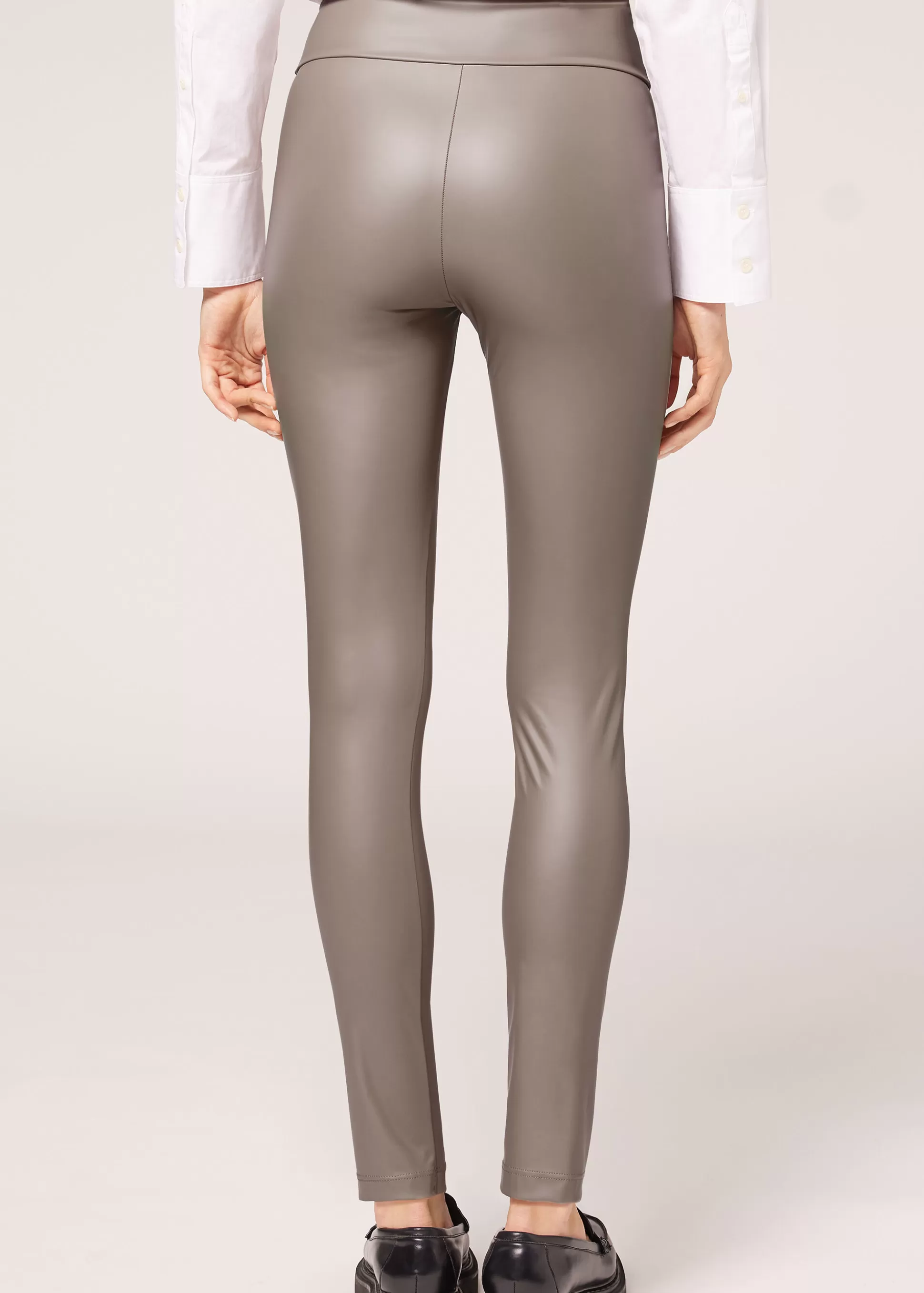 Calzedonia Leggins Efeito Couro | Calças | Leggings